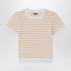 K-Way Emel T-shirt white/beige striped