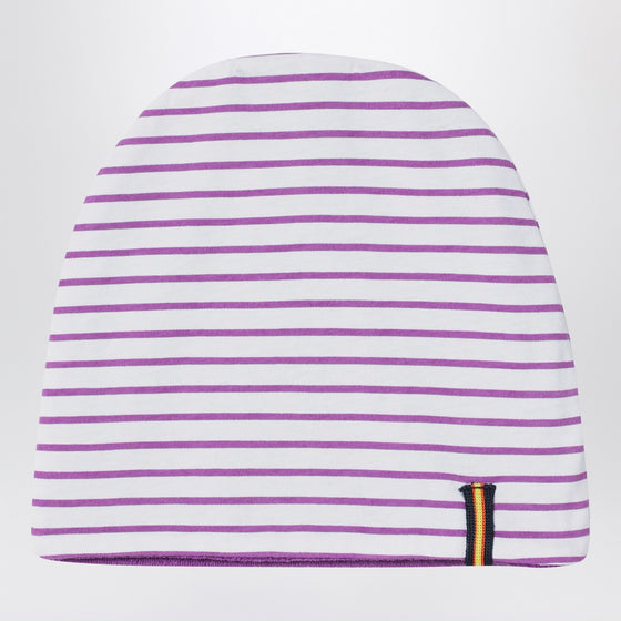 K-Way Set two reversible pieces striped white/purple