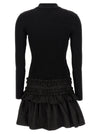 Ganni Melange Rib Knit Mini Dress