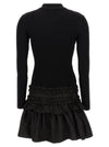 Ganni Melange Rib Knit Mini Dress