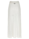 Ganni Shiny Pointelle Knit Skirt