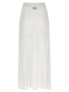 Ganni Shiny Pointelle Knit Skirt