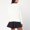GANNI Ivory Puppy wool-blend sweater