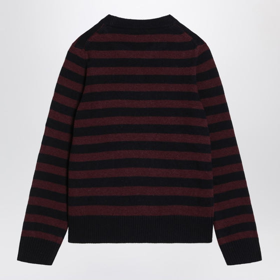 GANNI Striped sweater with poodle