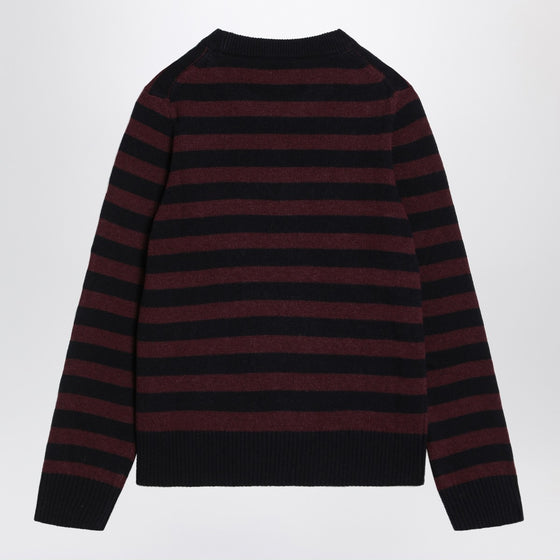 GANNI Striped sweater with poodle