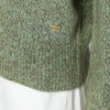 GANNI Green wool-blend textured sweater