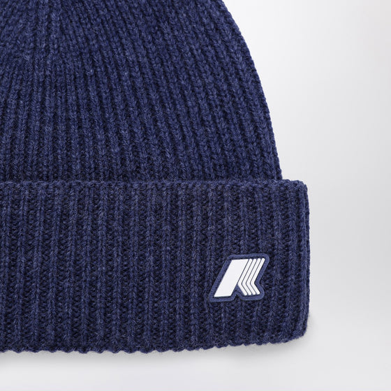 K-Way Brice beanie in cobalt blue melange