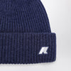K-Way Brice beanie in cobalt blue melange