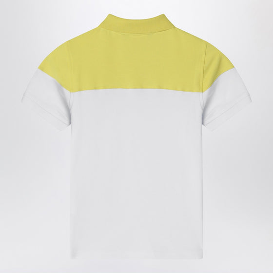 K-Way White/green acacia cotton polo