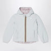 K-Way Reversible Lily Thermo jacket in gardenia white/pink