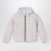 K-Way Reversible Lily Thermo jacket in gardenia white/pink