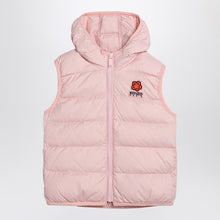  KENZO Pink hooded padded waistcoat