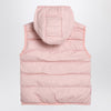 KENZO Pink hooded padded waistcoat