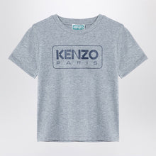  KENZO Grey cotton T-shirt with logo
