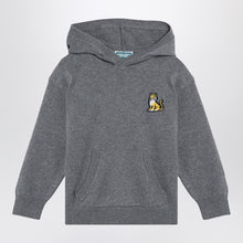  KENZO Grey cotton blend hooded jumper