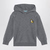 KENZO Grey cotton blend hooded jumper
