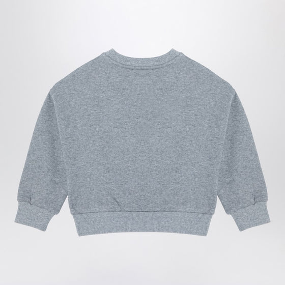 KENZO Grey cotton blend sweatshirt with logo