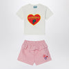 KENZO White/red two-piece suit in cotton