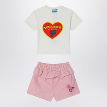  KENZO White/red two-piece suit in cotton