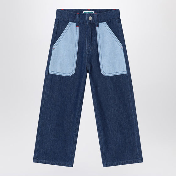 KENZO Blue/light blue jeans in denim