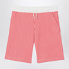 KENZO Red/white striped Bermuda shorts in cotton
