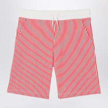  KENZO Red/white striped Bermuda shorts in cotton