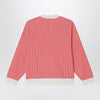 KENZO Red/white striped sweatshirt in cotton