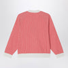 KENZO Red/white striped sweatshirt in cotton