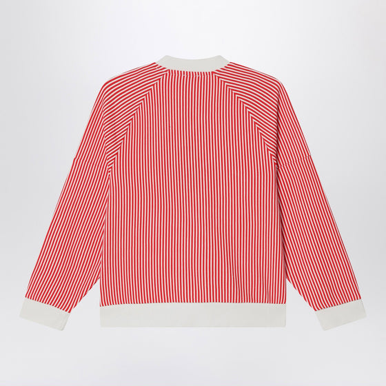 KENZO Red/white striped sweatshirt in cotton