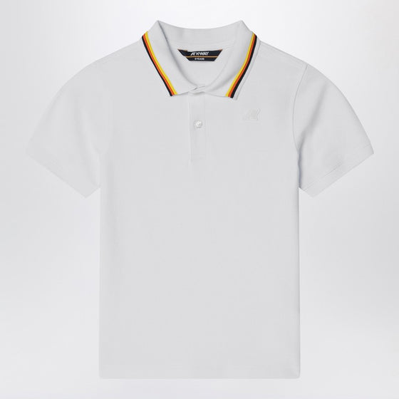 K-Way Jude white polo in cotton piquÃ&copy;
