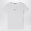 K-Way White Emel t-shirt with logo
