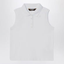  K-Way White sleeveless cotton polo
