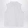 K-Way White sleeveless cotton polo