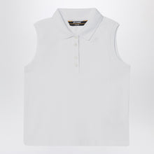  K-Way White sleeveless cotton polo