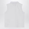 K-Way White sleeveless cotton polo