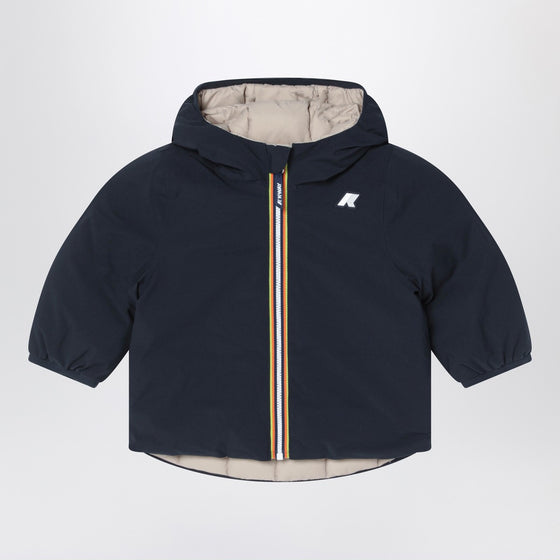 K-Way Reversible Jack Thermo jacket in blue/beige