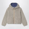 K-Way Reversible Jack fleece sweatshirt in green/cobalt blue