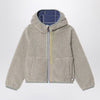 K-Way Reversible Jack fleece sweatshirt in green/cobalt blue