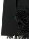 Federica Bonifaci Tuxedo Feather Cape
