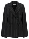 Federica Bonifaci Pinstripe Tuxedo Cape