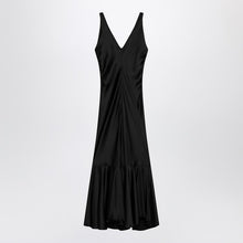  Sportmax Long black dress in satin