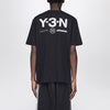 adidas Y-3 X Neighborhood Black oversized T-shirt with logo prints