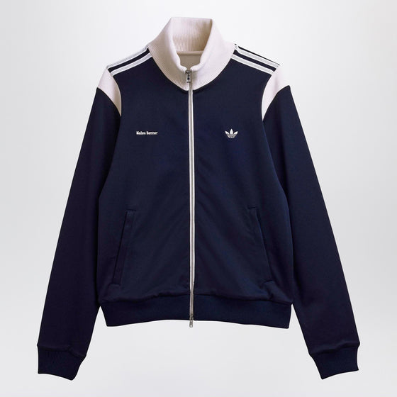 adidas by Wales Bonner Navy blue stretch twill slim track jacket