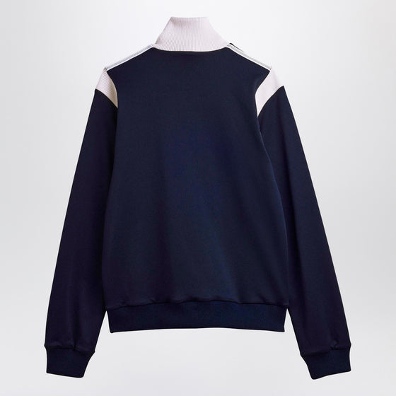 adidas by Wales Bonner Navy blue stretch twill slim track jacket