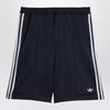 adidas by Wales Bonner Navy blue oversized stretch twill Bermuda shorts