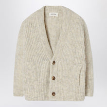  American Vintage Short cardigan in beige alpaca blend