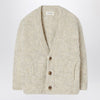 American Vintage Short cardigan in beige alpaca blend