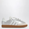 adidas Originals Samba Silver Metallic Sneakers with Elastic Laces