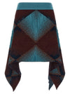 Kiko Kostadinov Ikat Argyle Skirt
