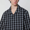 STUDIO NICHOLSON Kline shirt black check pattern
